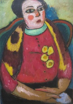 Alexej von Jawlensky Painting - Mujer sentada 1911 Alexej von Jawlensky